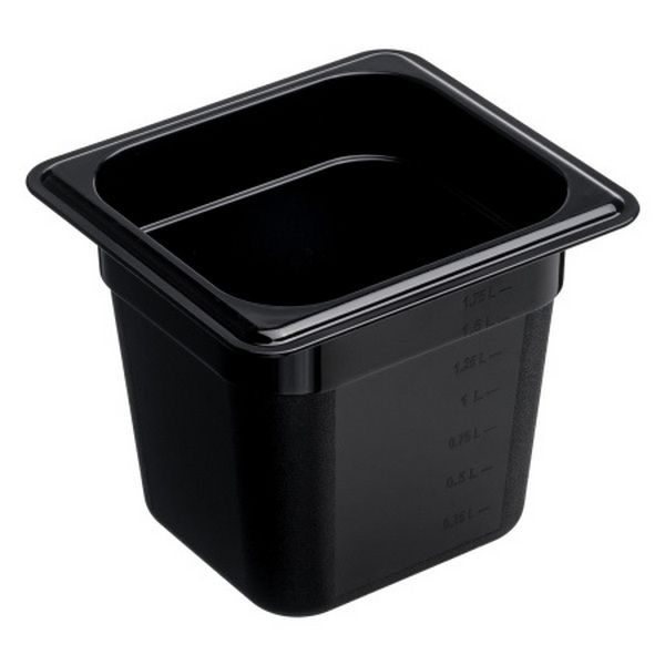 Гастроемкость Gastroplast 1/6 черная артикул 79660
