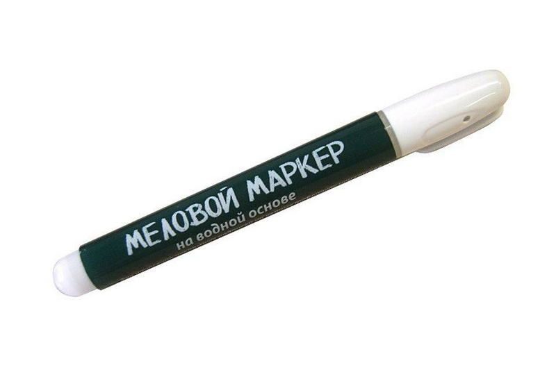 Маркер меловой на водной основе 2-5, цвет белый