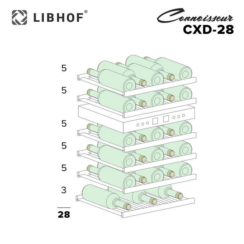 Фото Шкаф винный Libhof CXD-28 silver — арт. libcxd28s 9