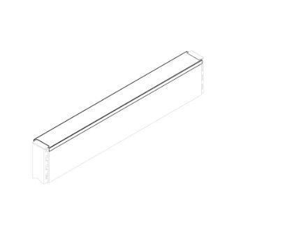 Крышка стеллажа Stahler T-LT муар, RAL 9010