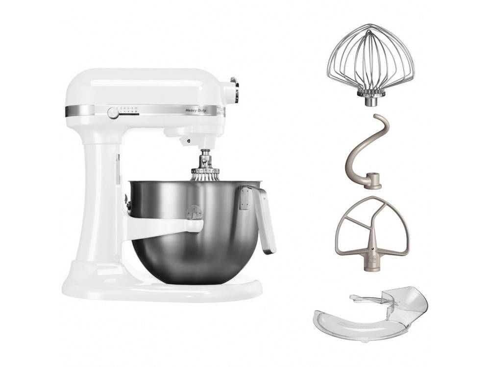 Фото Миксер планетарный настольный Kitchen Aid 5KSM7591XEWH белый 1