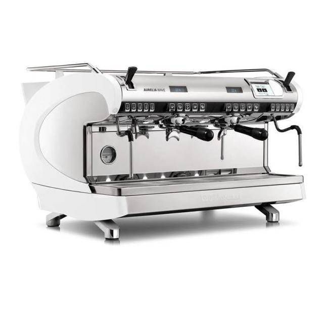 Фото Кофемашина рожковая Nuova Simonelli Aurelia WAVE T3 2Gr 380V pearl группа/белый жемчуг/самоочистка 1