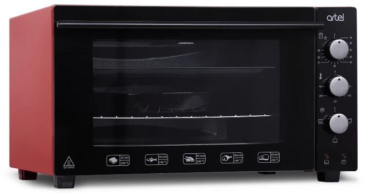 Фото Мини-печь ARTEL ECO черно-красный MEMAK — арт. MD-4218 1