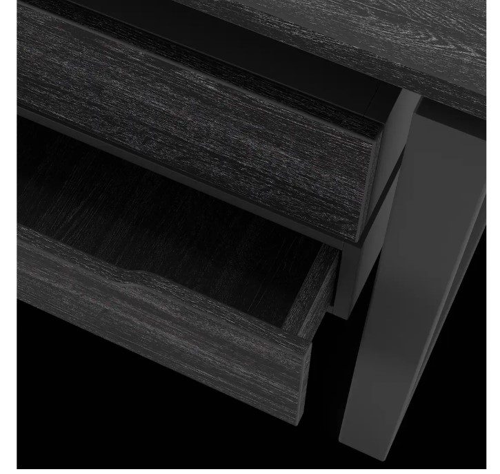 Фото Стол офисный КОБОР O1-140/80 black/wood 5