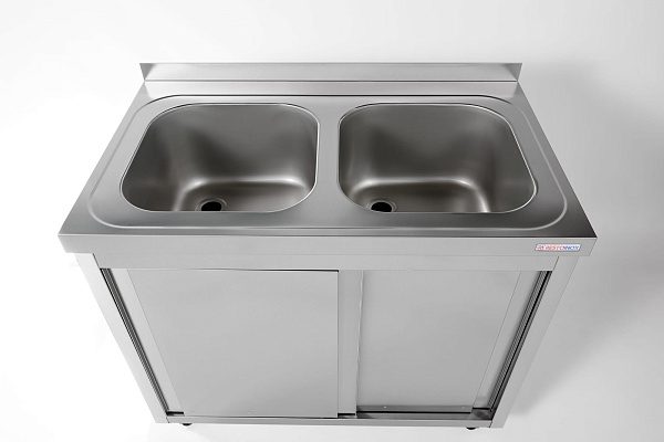 Фото Стол-тумба с ванной моечной RESTOINOX — арт. СПЗК2М-12/7-Б 2