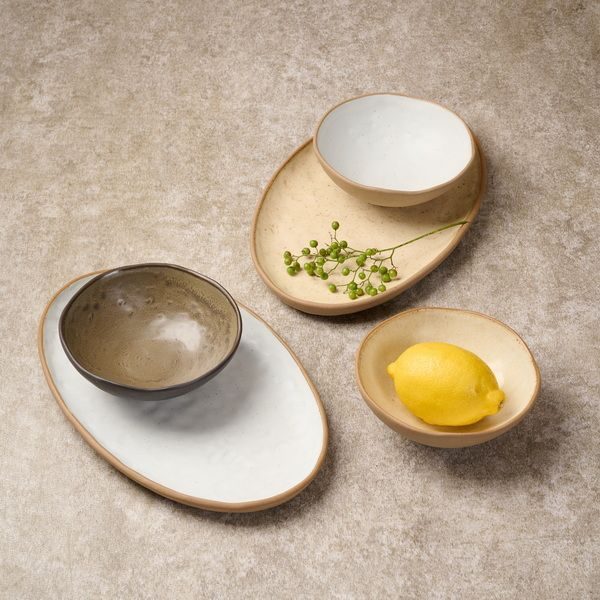 Фото Салатник Kunstwerk Grasp 280 мл, D 140 мм, H 55 мм, коричневый — арт. 20728/brown 2