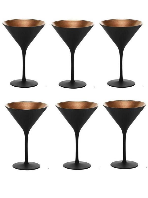 Фото Бокал для мартини/коктейля Stolzle Bar 240мл черный/бронзовый d116мм h172мм — арт. 1400025EL098 1