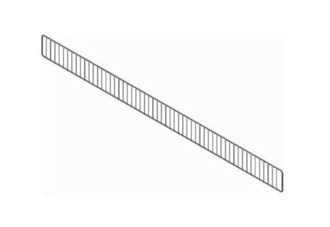 Ограничитель фронтальный H=85, L=665 (RAL 9010)