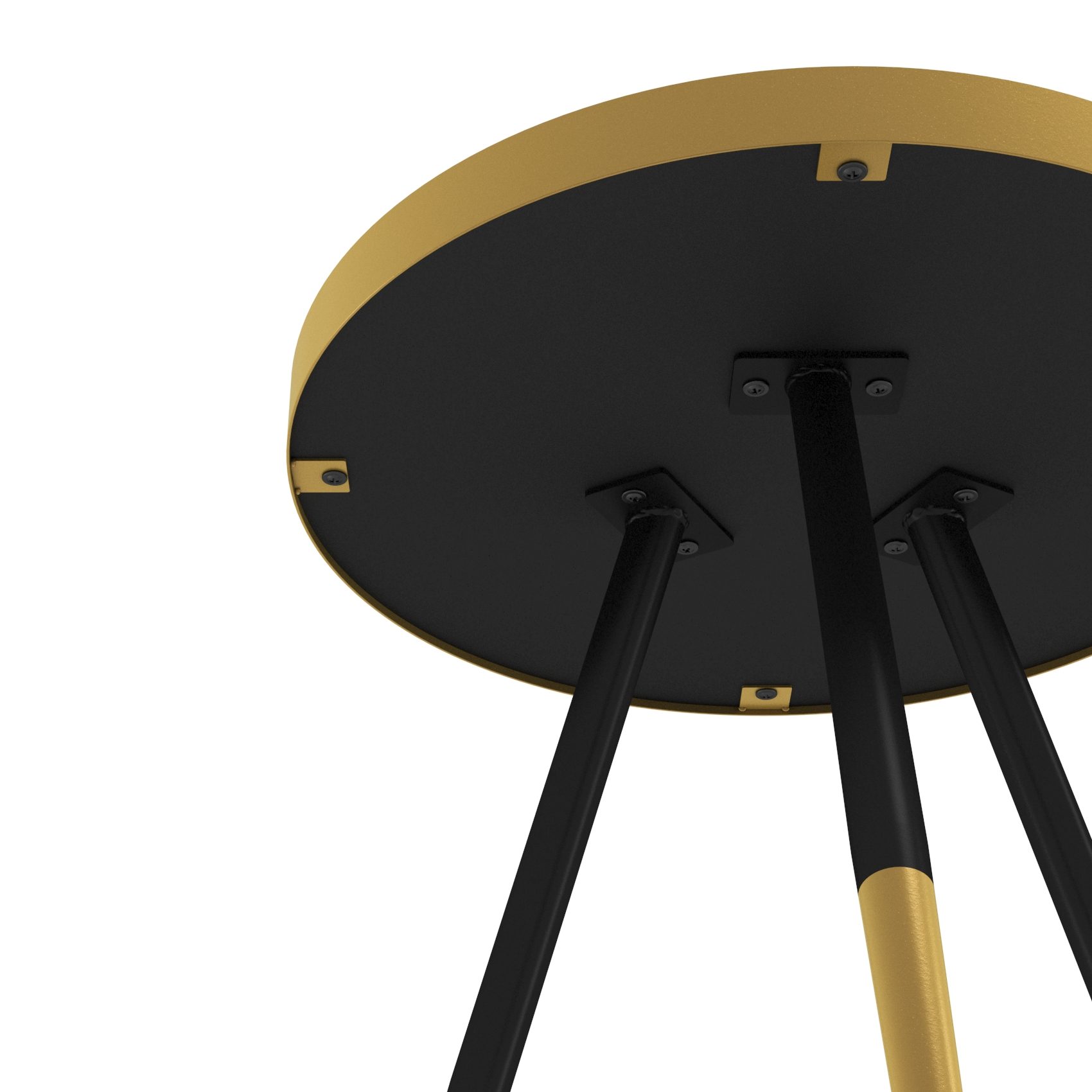 Фото Столик журнальный Sheffilton SHT-CT28 черный муар/золото/черный 2