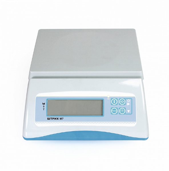 Фото Весы фасовочные Штрих-М М7ФМ 6-1,2 И (LCD без акк, POS RS232) 1