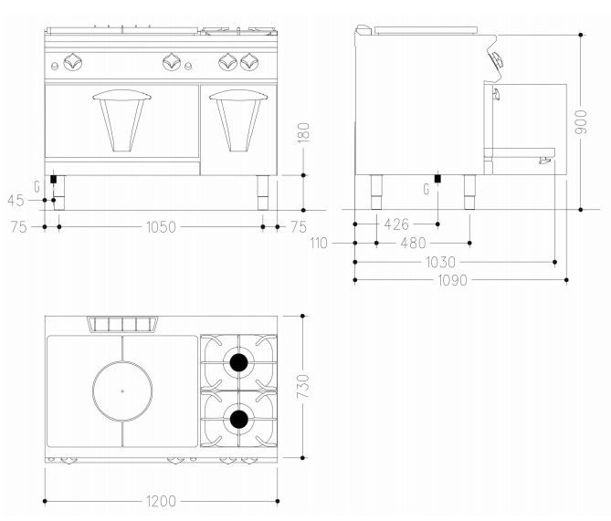 Фото Плита газовая Mareno NT7FG12G 1