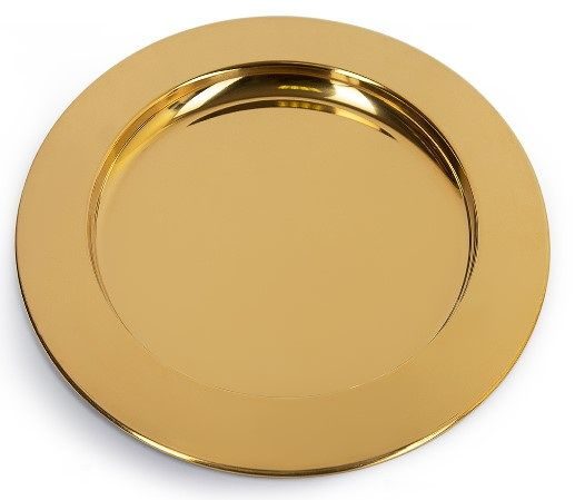 Блюдо Luxstahl D 300 мм золото артикул кт2881