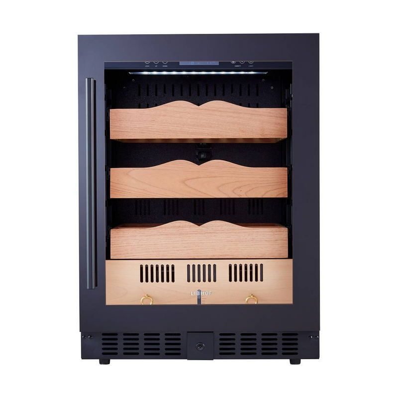 Фото Шкаф для сигар Libhof BR-650 black — арт. libbr650b 1