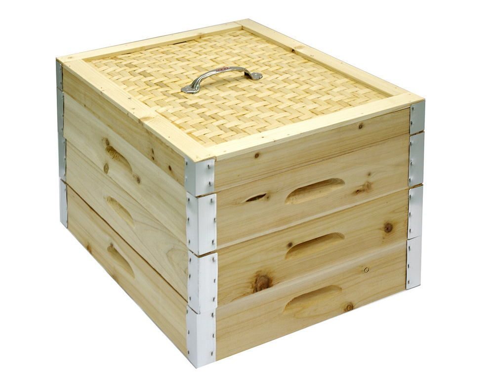 Фото Корзина прямоугольная Kocateq square wooden basket для пароварок — арт. ES4W square wooden basket 1