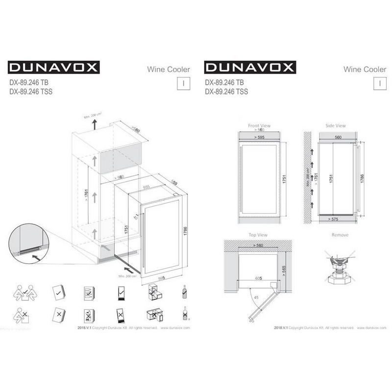 Фото Шкаф винный Dunavox DX-89.246TSS 4