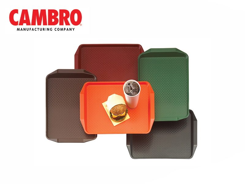 Фото Поднос Cambro 300х430 мм полипропилен с ручками шервудский зелёный — арт. 1217FFH 119 1