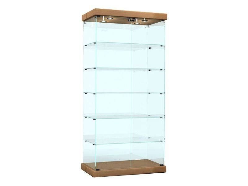 Витрина торговая CRYSPI LB V (L 900V ЛДСП16, бук)