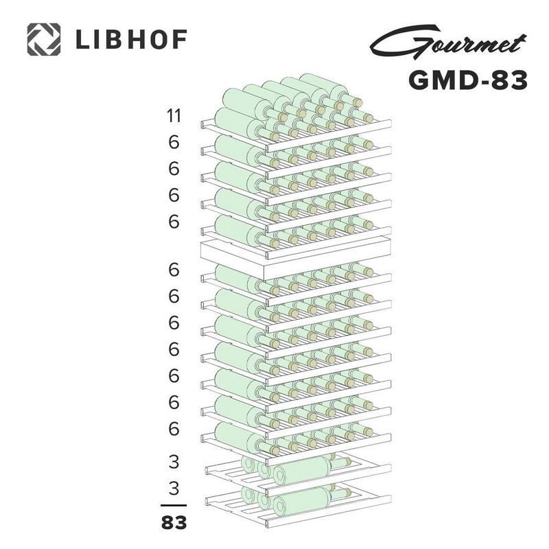 Фото Шкаф винный Libhof GMD-83 slim black — арт. libgmd83b 13