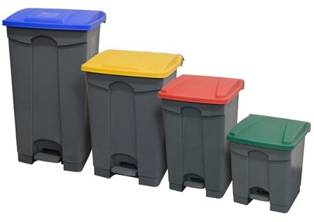 Фото Контейнер мусорный Cambro WBFC30LBASE (30л, с педалью, с крышкой) — арт. WBFC30LBASE&LID 1