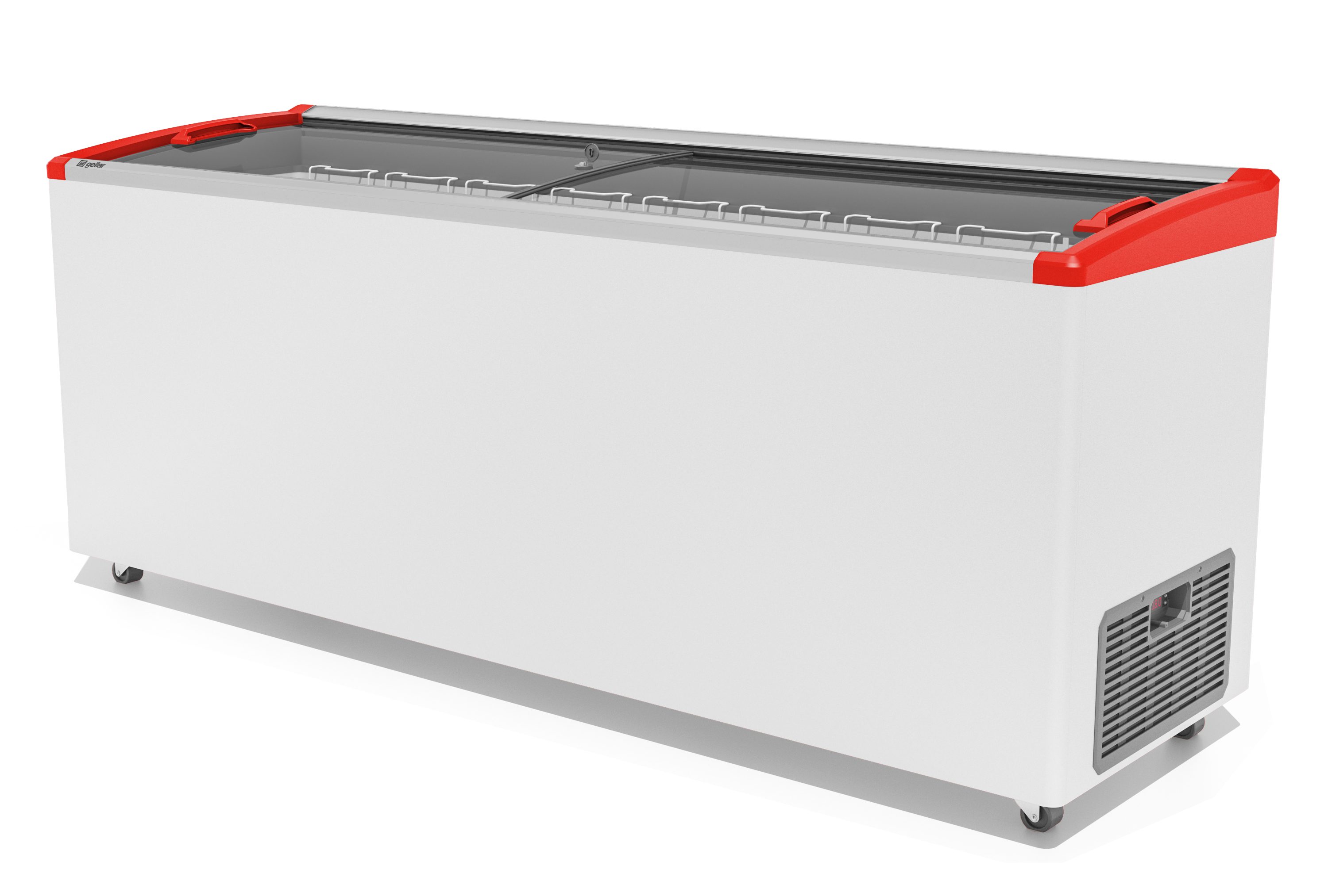 Морозильный ларь Gellar FG 700 E красный V25
