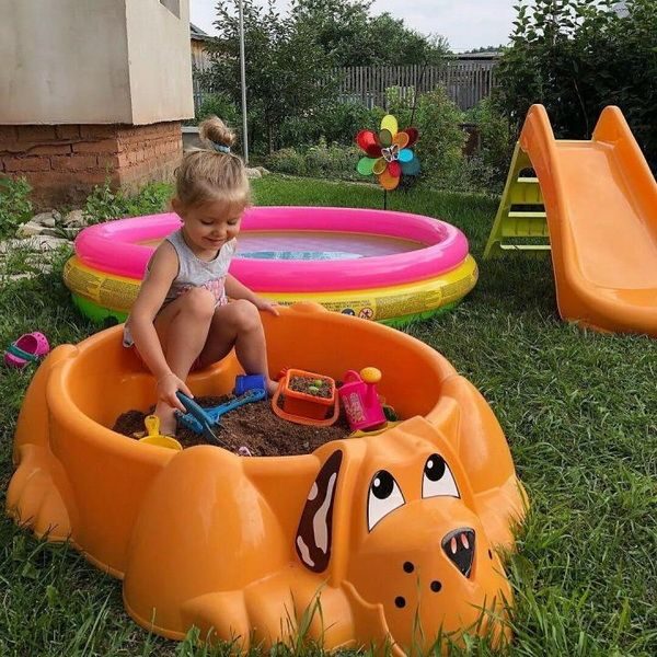 Фото Песочница Sheffilton KIDS Собачка 373 оранжевый 8