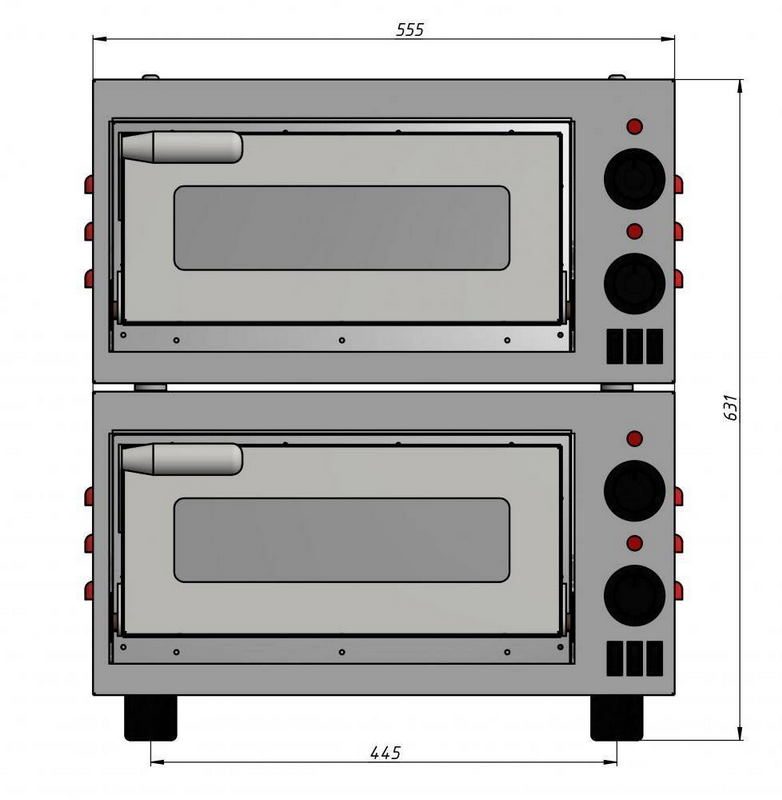 Фото Печь для пиццы GRILL MASTER ППЭ/2-XS 1