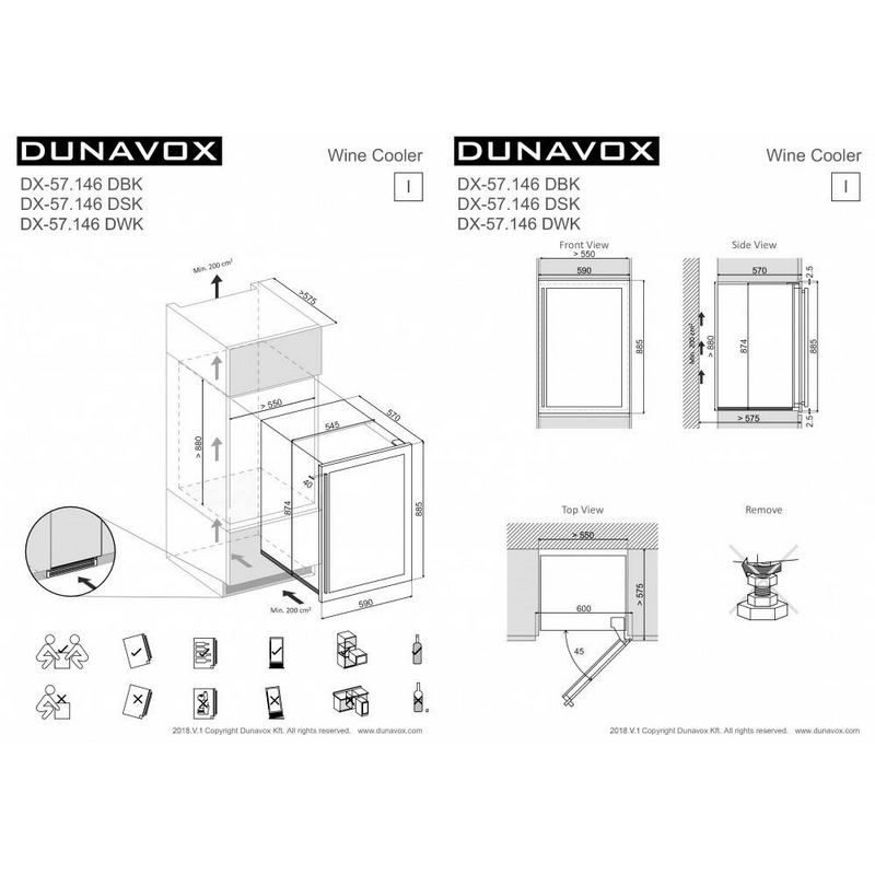 Фото Шкаф винный Dunavox DX-57.146DSK 2
