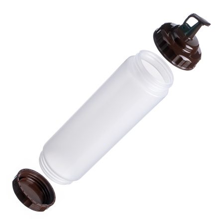 Фото Емкость для соуса Gastroplast 750 мл, D 70 мм, H 270 мм, 2 крышки прозрачная артикул 79692 1