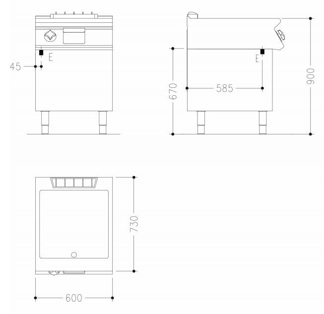 Фото Поверхность жарочная электрическая Mareno NFT76EMC2 1