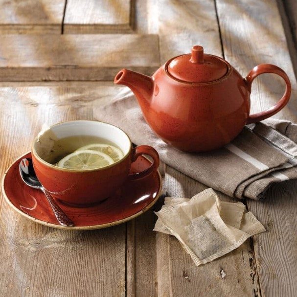Фото Блюдце CHURCHILL Stonecast Spiced Orange D 156 мм — арт. SSOSCSS 1 2