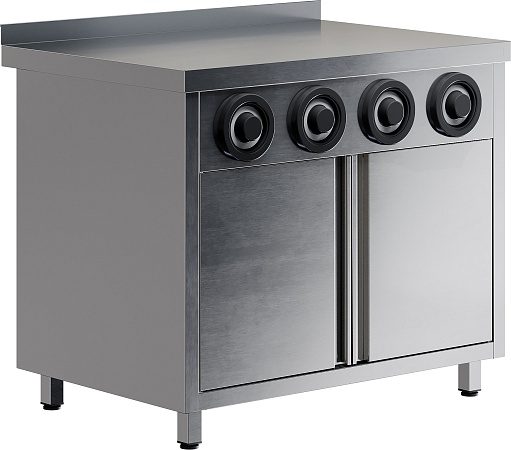 Стол-тумба RESTOINOX СПЗРД4-12/6-Б с диспенсерами