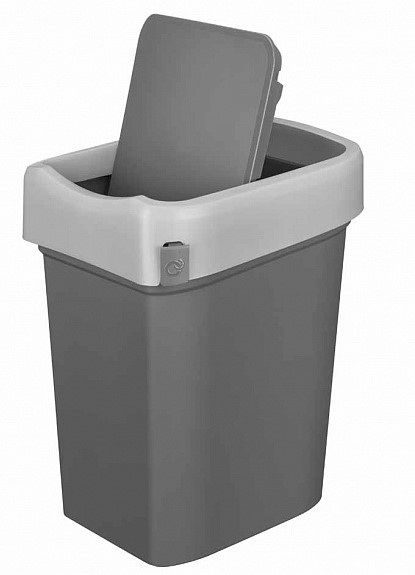 Фото Контейнер мусорный RESTOLA SMART BIN 25 л, L 333 мм, B 269 мм, H 457 мм серый 1