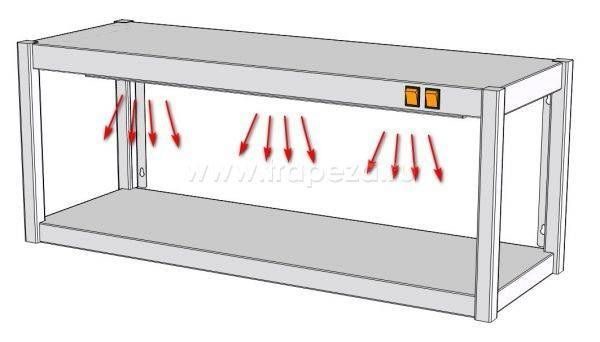 Полка тепловая ROBOLABS ПСПК1Д-140/35-В4