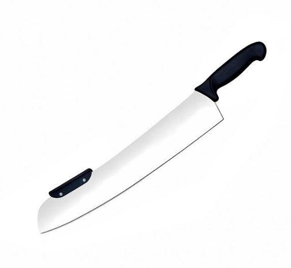 Нож для пиццы MACO L 410 мм черный