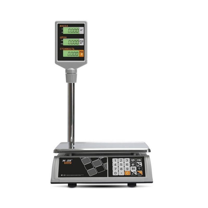 Фото Весы торговые MERTECH M-ER 327 ACP-15.2 "Ceed" LCD Белые (по 4 в коробке) 1