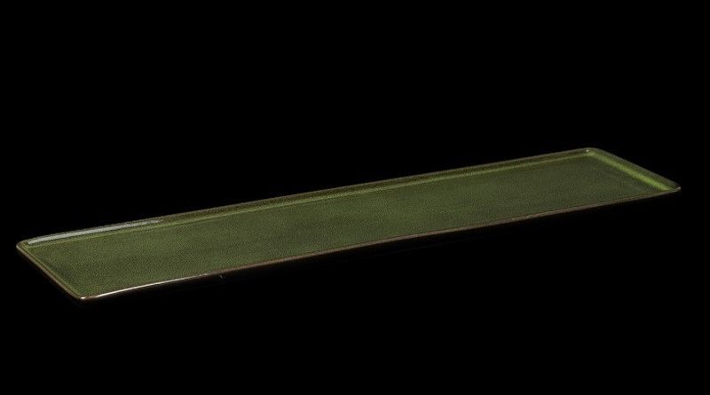 Фото Блюдо Corone Cocorita L 435 мм, B 114 мм, H 15 мм зеленое — арт. фк8888 1
