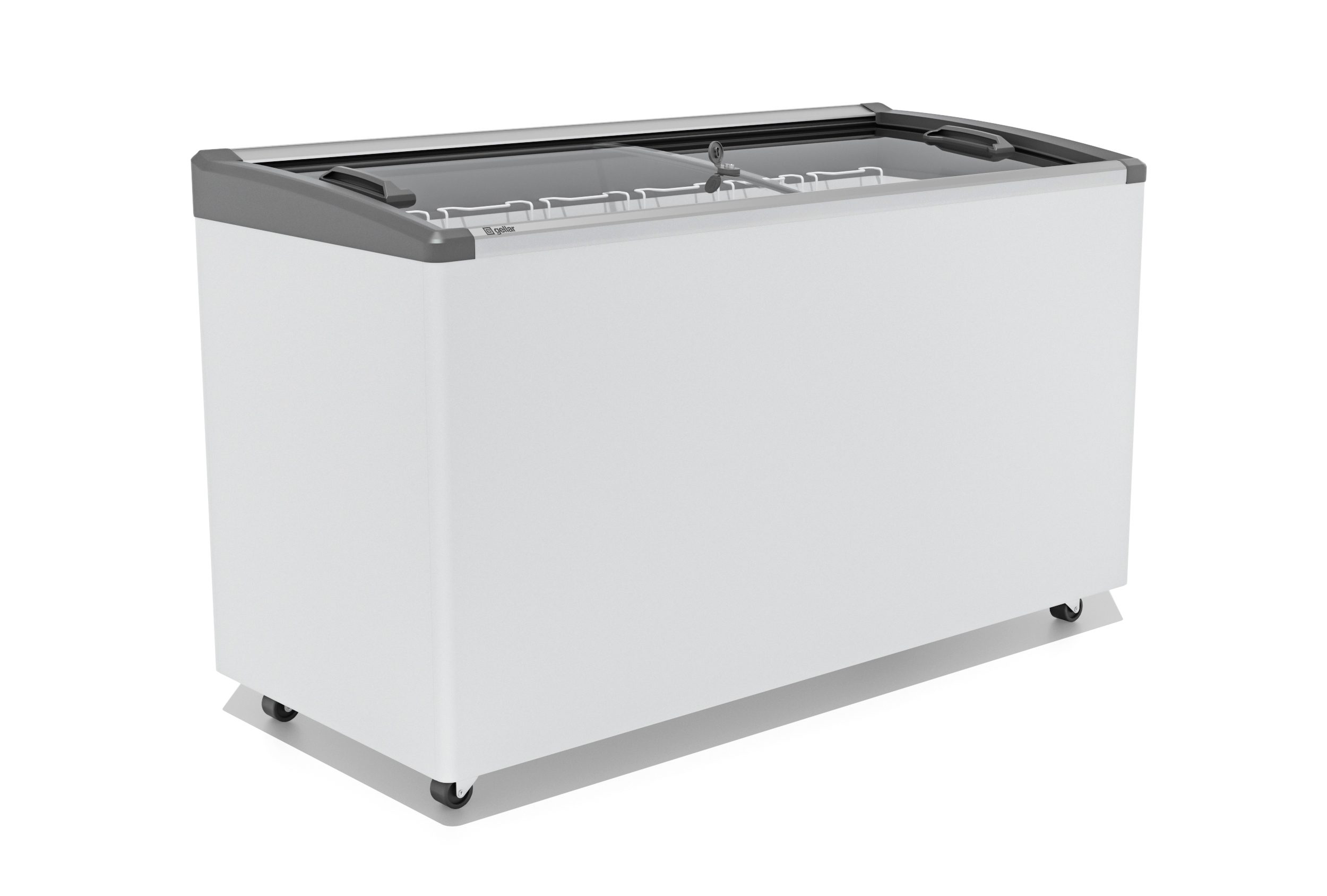 Фото Морозильный ларь Gellar FG 500 Е серый V25 (алюминиевая рамка) 2
