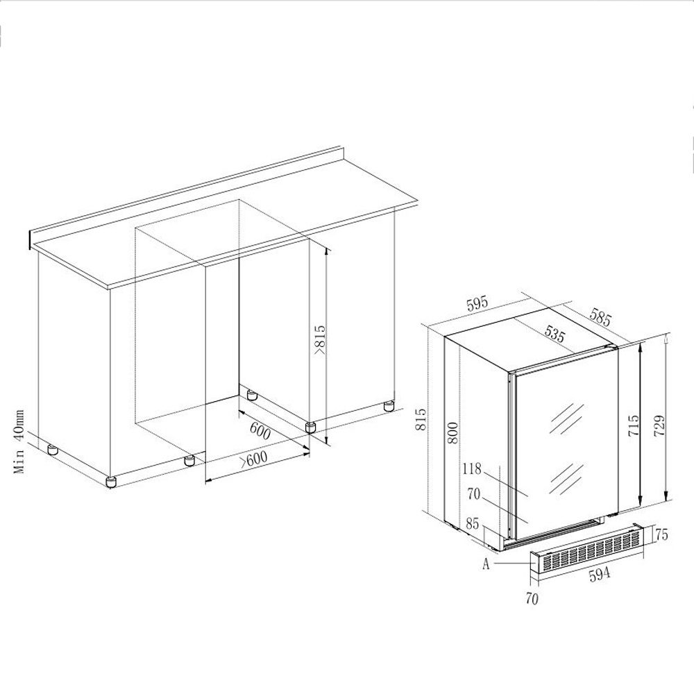Фото Шкаф винный Temptech — арт. OX60DRB-24 8