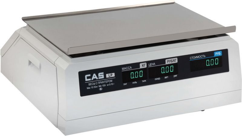 Фото Весы торговые с печатью этикеток CAS LP-15 (V 1.6) TCP-IP 2