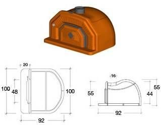 Фото Дровяная печь для пиццы Alfa Pizza Fire 95 UNOX 1