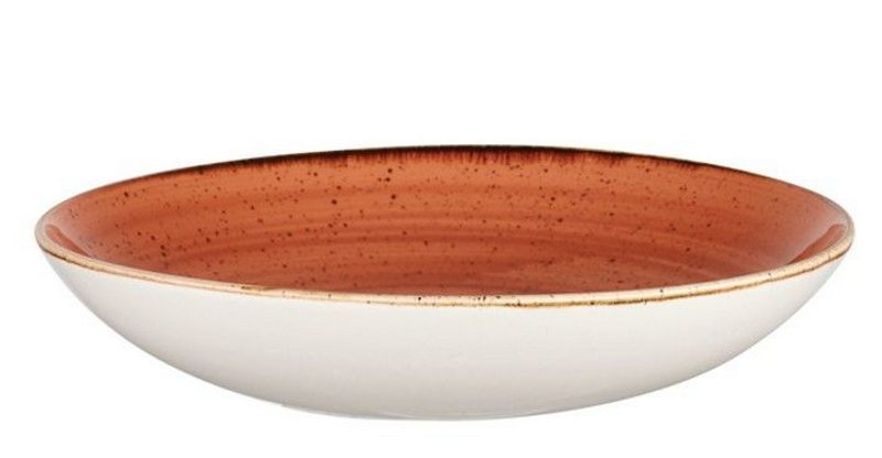 Фото Тарелка CHURCHILL Stonecast Spiced Orange 426 мл, D 182 мм — арт. SSOSEVB71 2