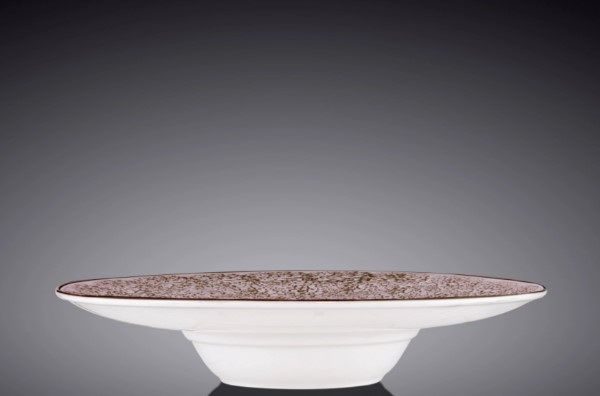 Фото Тарелка Wilmax Splash фиолетово-белая 200 мл, D 240 мм — арт. WL-667725/A 1