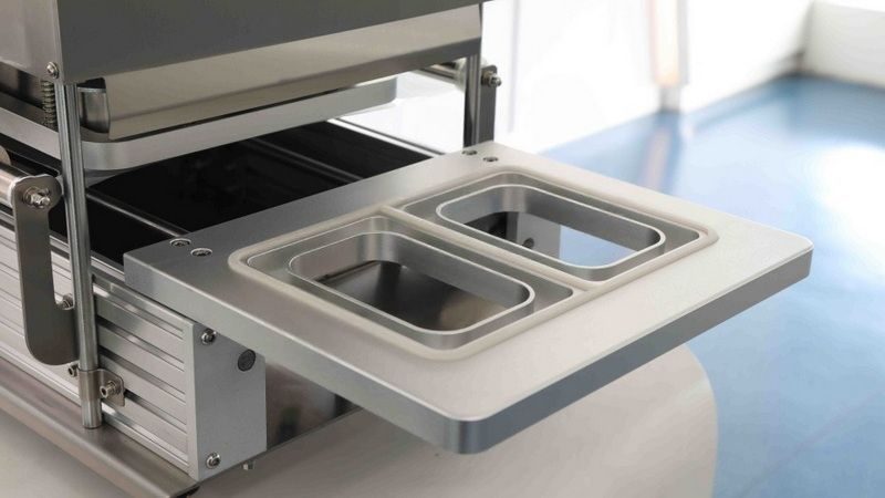 Фото Запайщик лотков Hualian Machinery HL-95A (142х92, двойная матрица) 5