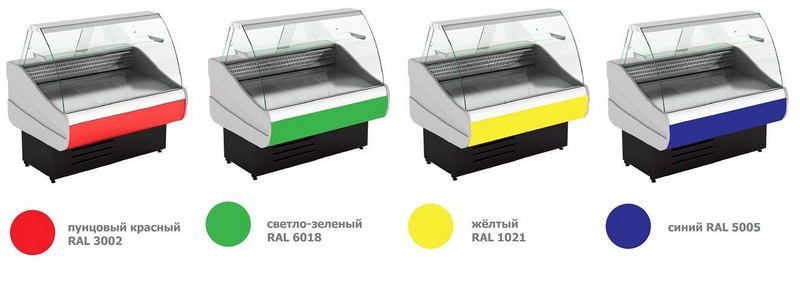 Фото Витрина холодильная CRYSPI ВПС 0,40-0,92 (Octava 1500) (верх3002гл_низ7016гл) 1