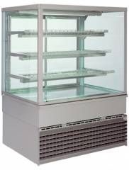 Витрина кондитерская UNIS Square 1000 cold, inox