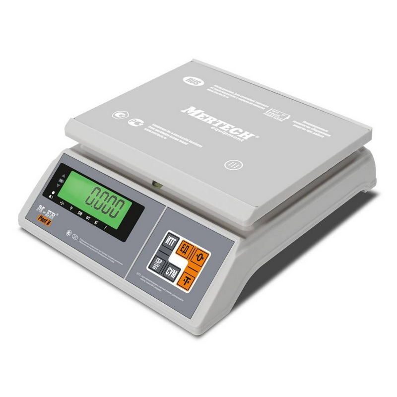 Весы фасовочн MERTECH M-ER 326 FU-6.01 LCD без АКБ