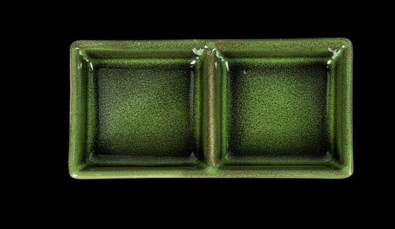 Фото Соусник Corone Cocorita L 120 мм, B 58 мм, H 22 мм зеленый — арт. фк8869 1