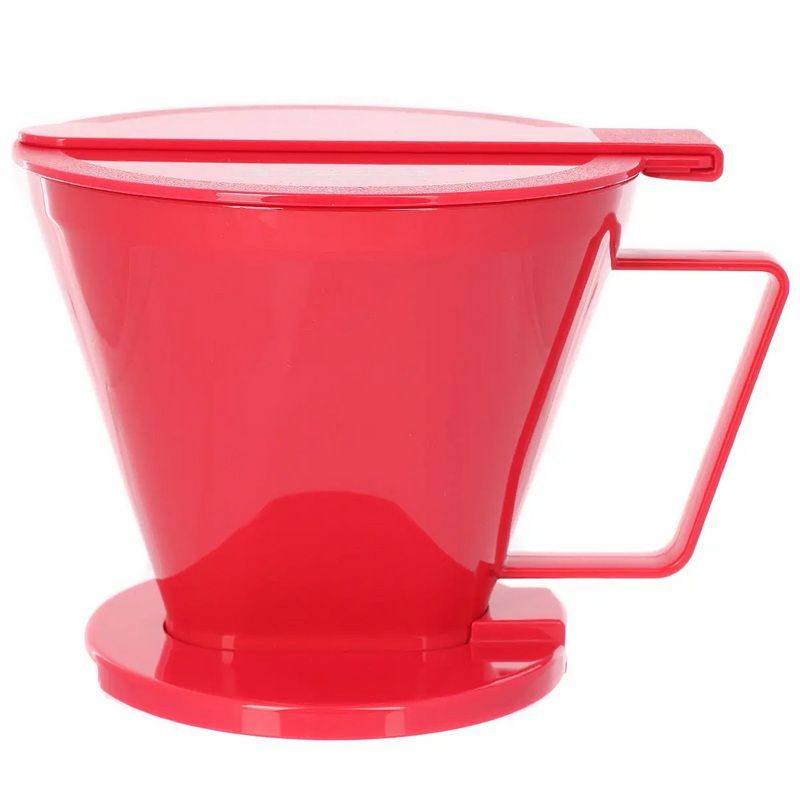 Фото Воронка иммерсионная Tiamo SMART2COFFEE (HG5569R) по системе Клевер, пластик, красная 1