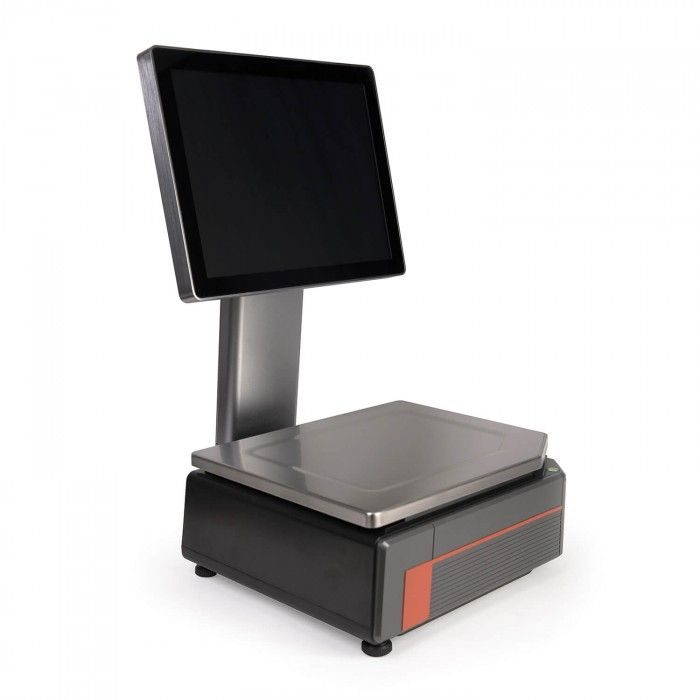 Фото Весы торговые с печатью этикеток MERTECH M-ER 727PM-32,5 (VISION-AI, 15", USB, Ethernet, Wi-Fi) 6