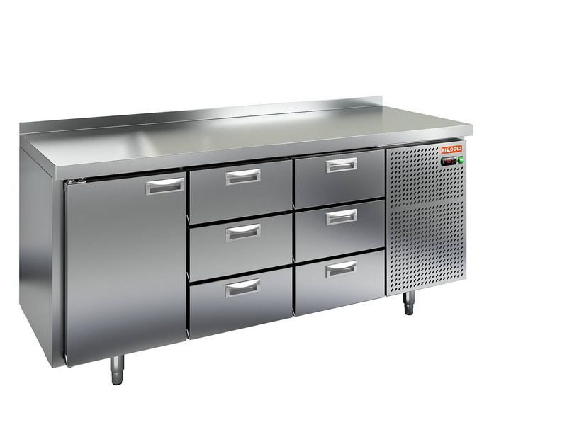 Фото Стол холодильный HICOLD GN 133 BR2 TN 1